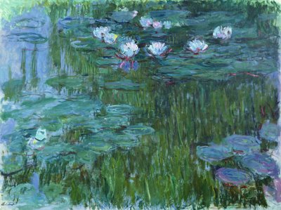 Waterlilies, 1914-17 (detail) by Claude Monet